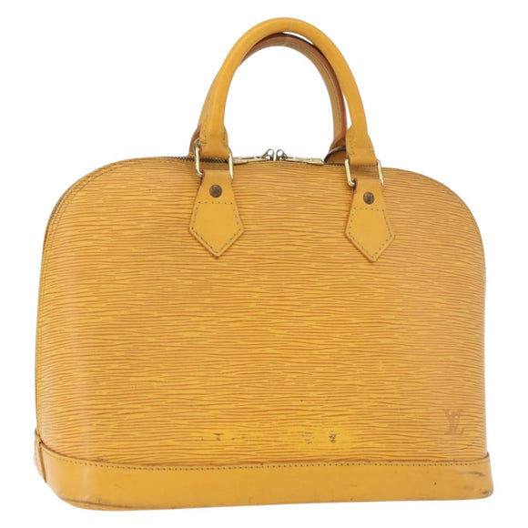 LOUIS VUITTON Epi Alma Hand Bag Yellow M52149 LV Auth BA12501