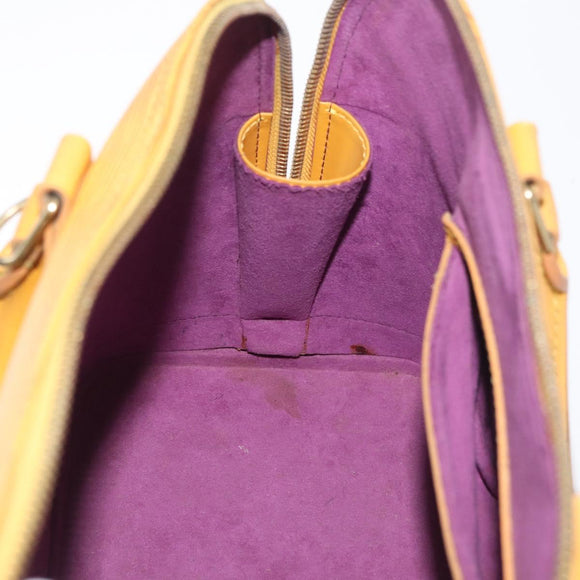 LOUIS VUITTON Epi Alma Hand Bag Yellow M52149 LV Auth BA12501