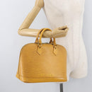 LOUIS VUITTON Epi Alma Hand Bag Yellow M52149 LV Auth BA12501-23