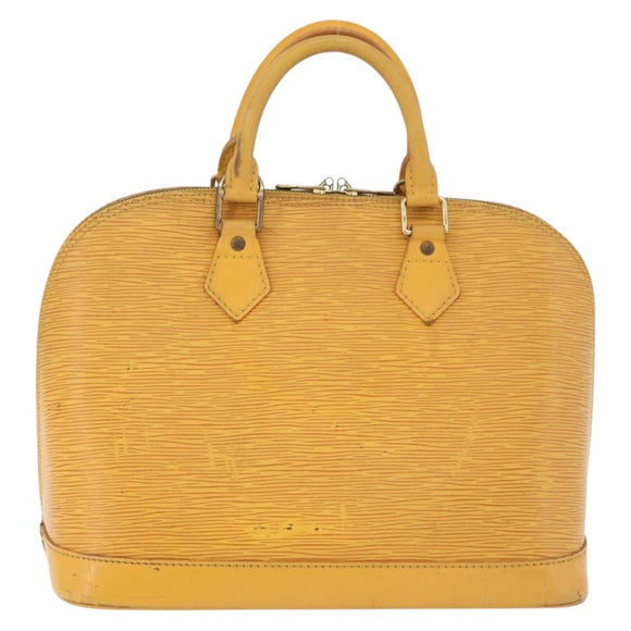 LOUIS VUITTON Epi Alma Hand Bag Yellow M52149 LV Auth BA12501