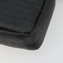 Christian Dior Shoulder Bag Coated Canvas Black Silver Auth BA12508A-10