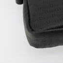 Christian Dior Shoulder Bag Coated Canvas Black Silver Auth BA12508A-11