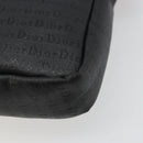 Christian Dior Shoulder Bag Coated Canvas Black Silver Auth BA12508A-12