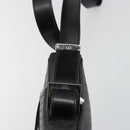 Christian Dior Shoulder Bag Coated Canvas Black Silver Auth BA12508A-14