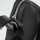 Christian Dior Shoulder Bag Coated Canvas Black Silver Auth BA12508A-16