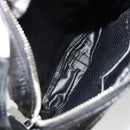 Christian Dior Shoulder Bag Coated Canvas Black Silver Auth BA12508A-17