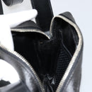 Christian Dior Shoulder Bag Coated Canvas Black Silver Auth BA12508A-18