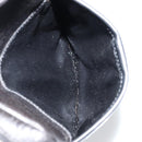 Christian Dior Shoulder Bag Coated Canvas Black Silver Auth BA12508A-21
