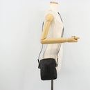 Christian Dior Shoulder Bag Coated Canvas Black Silver Auth BA12508A-23