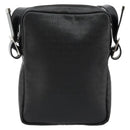 Christian Dior Shoulder Bag Coated Canvas Black Silver Auth BA12508A-3