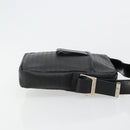 Christian Dior Shoulder Bag Coated Canvas Black Silver Auth BA12508A-4