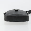 Christian Dior Shoulder Bag Coated Canvas Black Silver Auth BA12508A-9