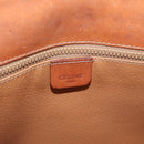 CELINE Macadam Canvas Hand Bag PVC Leather 2way Brown Gold Auth BA12509-18