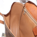 CELINE Macadam Canvas Hand Bag PVC Leather 2way Brown Gold Auth BA12509-21