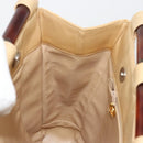 CHANEL Matelasse Hand Bag Lamb Skin Beige CC Auth BA12511-20