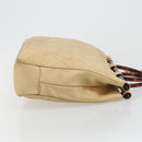 CHANEL Matelasse Hand Bag Lamb Skin Beige CC Auth BA12511-4