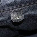 GUCCI Bamboo Backpack Suede Leather Black Gold Auth BA12515-18