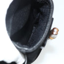 GUCCI Bamboo Backpack Suede Leather Black Gold Auth BA12515-24