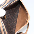 Christian Dior Honeycomb Canvas Shoulder Bag PVC Black Gold Auth BA12519-21