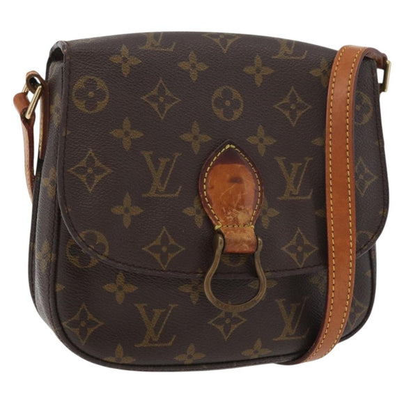 LOUIS VUITTON Monogram Saint Cloud MM Shoulder Bag M51243 LV Auth BA12522