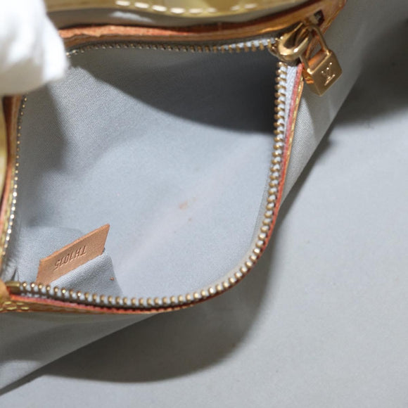 LOUIS VUITTON Monogram Vernis Reade PM Hand Bag Gris M91145 LV Auth BA12523