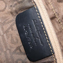 Salvatore Ferragamo Gancini Hand Bag PVC Leather Black Silver Auth BA12524-12