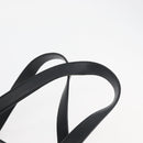 Salvatore Ferragamo Gancini Hand Bag PVC Leather Black Silver Auth BA12524-14