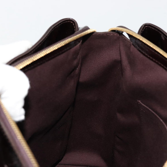 LOUIS VUITTON Monogram Vernis Melrose Avenue Bag Amarante M93757 LV Auth BA12530