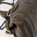 Chloe Paddington Hand Bag Leather Gold Silver Auth BA12531A-10