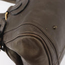 Chloe Paddington Hand Bag Leather Gold Silver Auth BA12531A-12