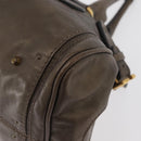 Chloe Paddington Hand Bag Leather Gold Silver Auth BA12531A-13