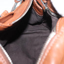 Chloe Paddington Hand Bag Leather Brown Silver gold Auth BA12532A-22
