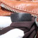 Chloe Paddington Hand Bag Leather Brown Silver gold Auth BA12532A-12