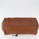 Chloe Paddington Hand Bag Leather Brown Silver gold Auth BA12532A-5