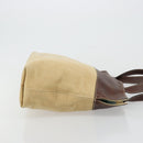 CHANEL Tote Bag Canvas Beige Gold CC Auth BA12533-3
