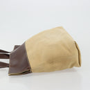 CHANEL Tote Bag Canvas Beige Gold CC Auth BA12533-4