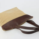 CHANEL Tote Bag Canvas Beige Gold CC Auth BA12533-6
