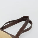 CHANEL Tote Bag Canvas Beige Gold CC Auth BA12533-8