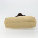 CHANEL Tote Bag Canvas Beige Gold CC Auth BA12533-5