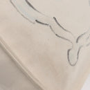 CHANEL Tote Bag Canvas White Silver CC Auth BA12534A-14