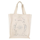 CHANEL Tote Bag Canvas White Silver CC Auth BA12534A-2