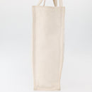 CHANEL Tote Bag Canvas White Silver CC Auth BA12534A-5