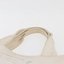 CHANEL Tote Bag Canvas White Silver CC Auth BA12534A-8