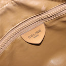 CELINE Macadam Canvas Shoulder Bag PVC Leather Brown Gold Auth BA12535-19