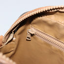 CELINE Macadam Canvas Shoulder Bag PVC Leather Brown Gold Auth BA12535-22
