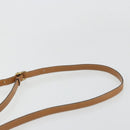 CELINE Macadam Canvas Shoulder Bag PVC Leather Brown Gold Auth BA12535-8
