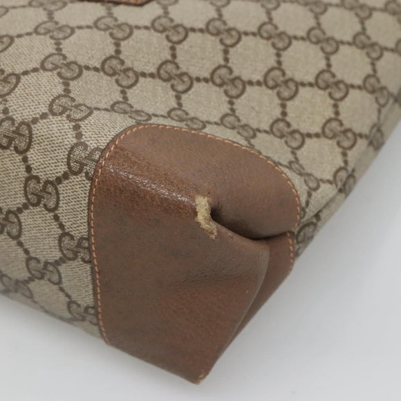 GUCCI GG Supreme Web Sherry Line Tote Bag PVC Beige 002 904 0222 Auth BA1254