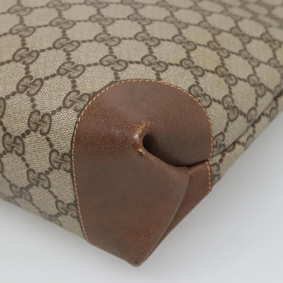 GUCCI GG Supreme Web Sherry Line Tote Bag PVC Beige 002 904 0222 Auth BA1254