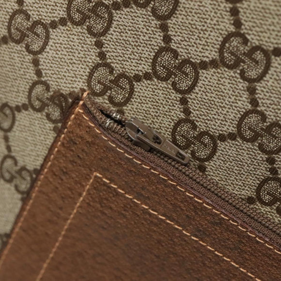 GUCCI GG Supreme Web Sherry Line Tote Bag PVC Beige 002 904 0222 Auth BA1254