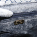 GUCCI GG Plus Supreme Shoulder Bag PVC Navy Gold Auth BA12541-17